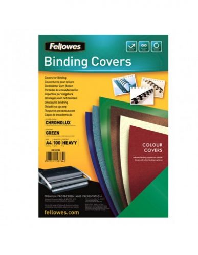 Cartolina cromolux a4 verde pack 100 , Fellowes , ENCCAR008 , 077511537844